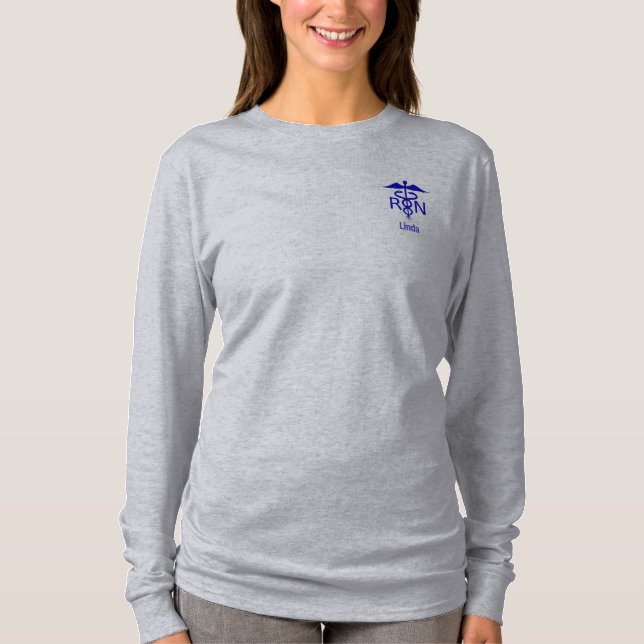 RN Long Sleeve T-Shirt with Name (Front)