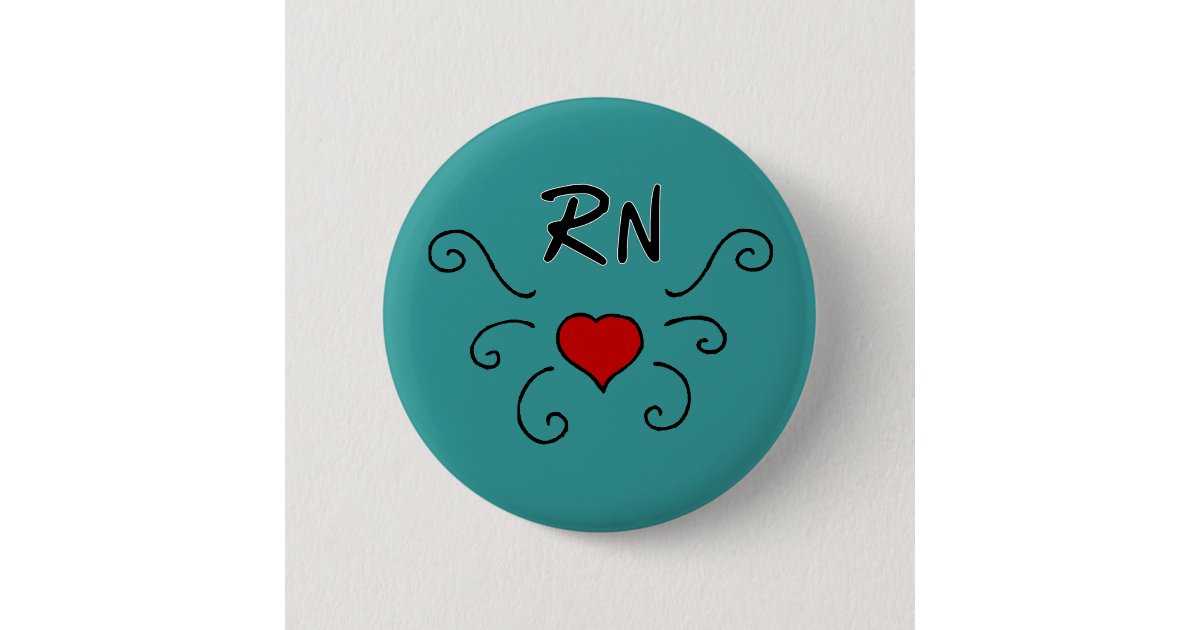 RN Love Tattoo Button Zazzle