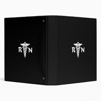 RN Medical Symbol 3 Ring Binder