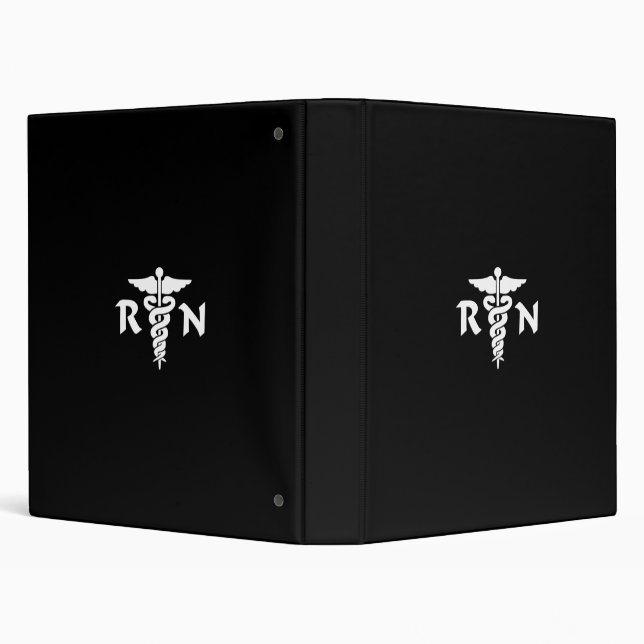 RN Medical Symbol 3 Ring Binder (Background)