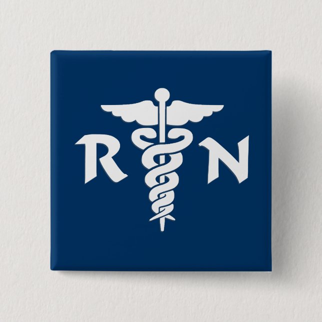 RN Medical Symbol Button (Front)