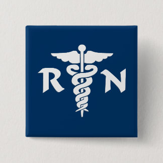 RN Medical Symbol Button