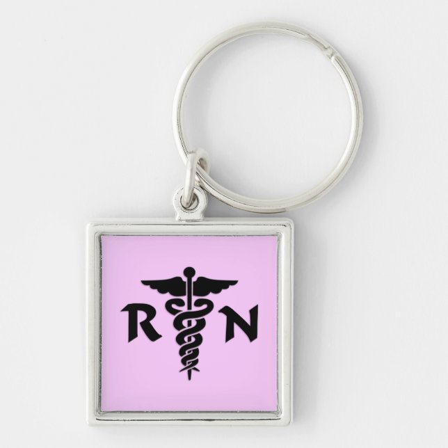 RN Medical Symbol Keychain (Front)