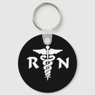 RN Medical Symbol Keychain