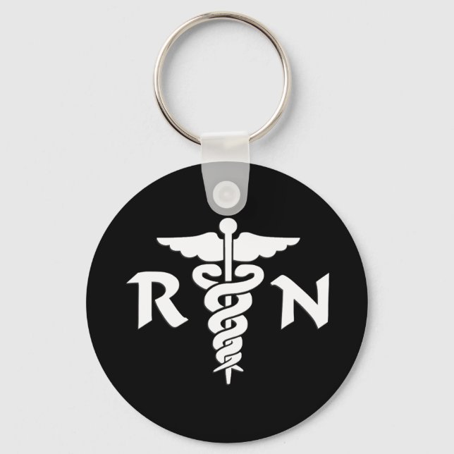 RN Medical Symbol Keychain (Front)