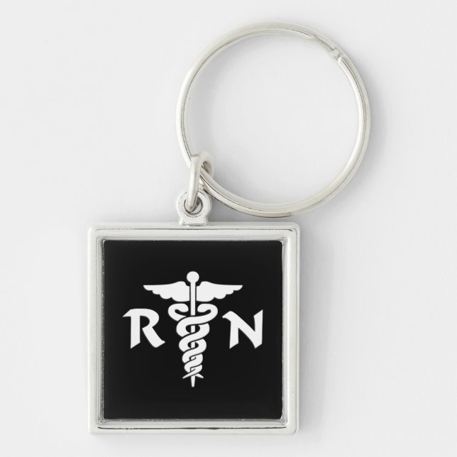RN Medical Symbol Keychain (Front)