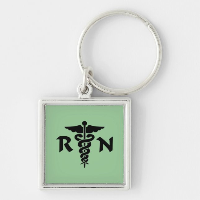 RN Medical Symbol Keychain (Front)