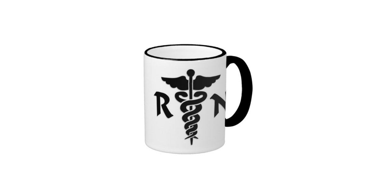 RN Medical Symbol Ringer Mug | Zazzle