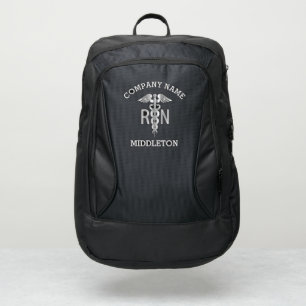 RN Medical Symbol - Silver Port Authority® Backpack