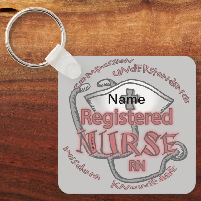 RN nurse axiom  Keychain (Front)