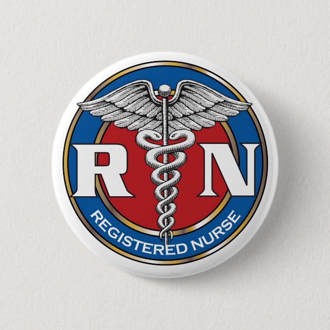 RN Nurse Button (Front)