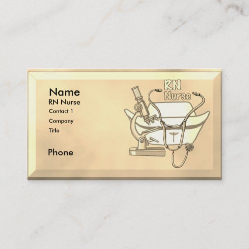 RN Nurse Collage custom name business cards
