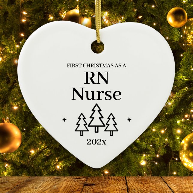RN Nurse First Christmas Nursing Ceramic Ornament (RN Nurse First Christmas Nursing Ceramic Ornament
)