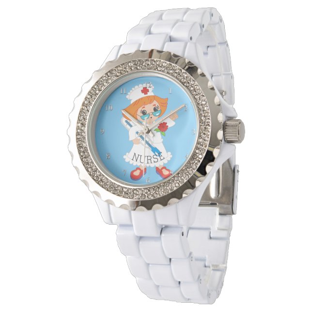 RN Nurse Gift Cute Nursing Watch (Angled)