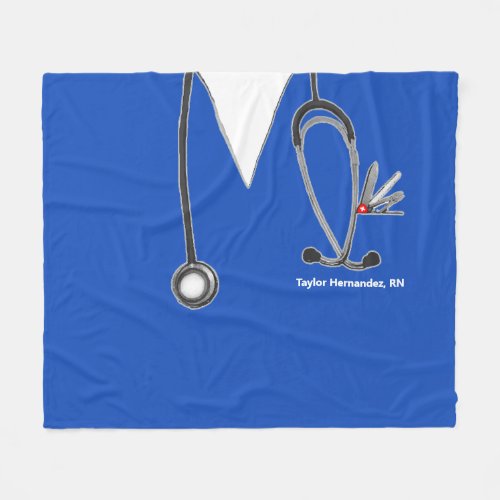 RN Nurse Gift Idea Fleece Blanket