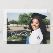 RN Nurse Graduation Announcement Photo Card (Back)