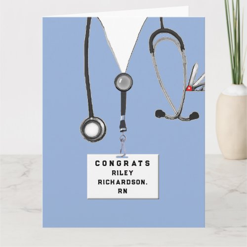RN Nurse Graduation Card