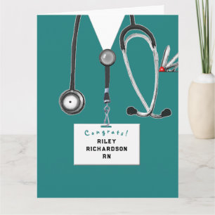 RN Nurse Graduation Card