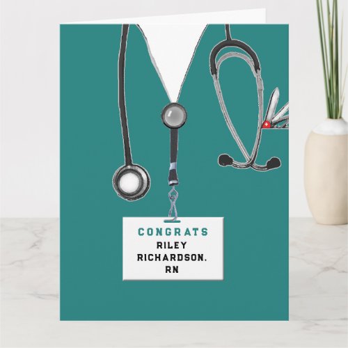 RN Nurse Graduation Card