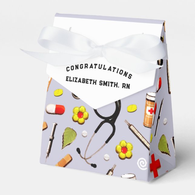 RN Nurse Graduation Favor Box (Front Side)