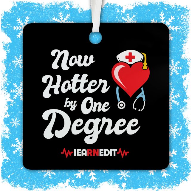 RN Nurse Graduation I Earned It Registered Nurse Metal Ornament (Creator Uploaded)