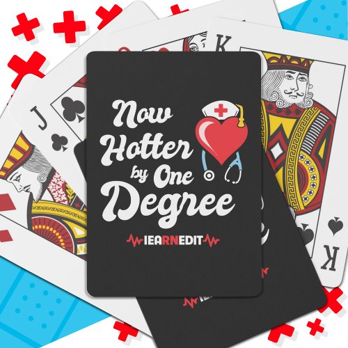 RN Nurse Graduation I Earned It Registered Nurse Poker Cards