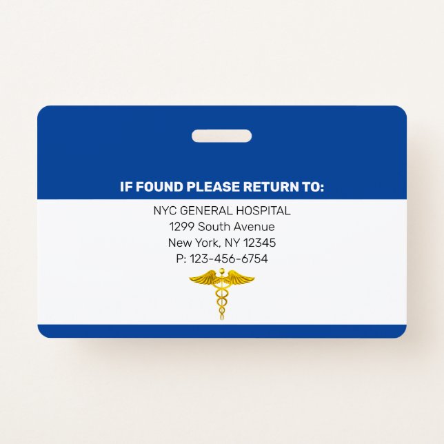 RN Nurse | Hospital Medical Employee Photo ID Badge