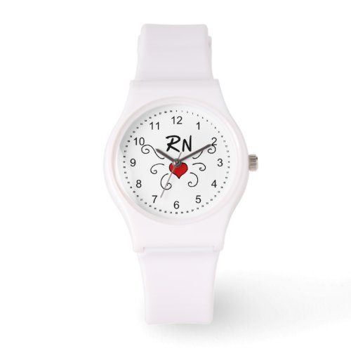 RN Nurse Love Tattoo Watch