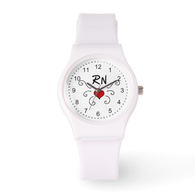 RN Nurse Love Tattoo Watch (Front)