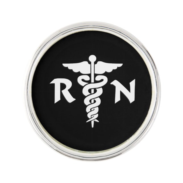 RN Nurse Medical Lapel Pin (Front)