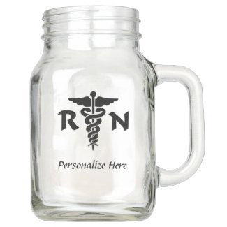 Nursing Personalized Mason Jars
