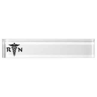 RN Nurse Medical Symbols Name Plate