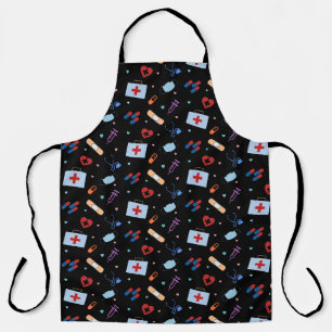 RN Nurse Nursing Student Doctor Medical Pattern Apron