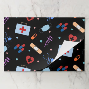 RN Nurse Nursing Student Doctor Medical Pattern Paper Pad