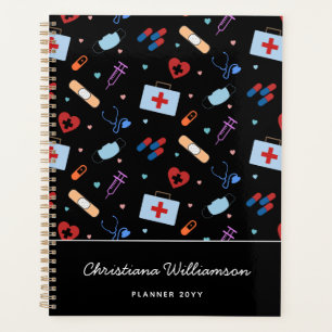 RN Nurse Nursing Student Doctor Medical Pattern Planner