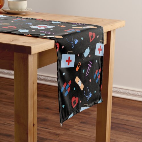 RN Nurse Nursing Student  Doctor Medical Pattern Short Table Runner