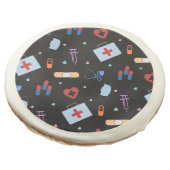 RN Nurse Nursing Student | Doctor Medical Pattern Sugar Cookie (Angled)