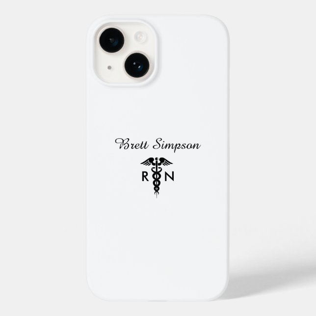 RN Nurse Personalized Apple / Samsung Phone Case (Back)