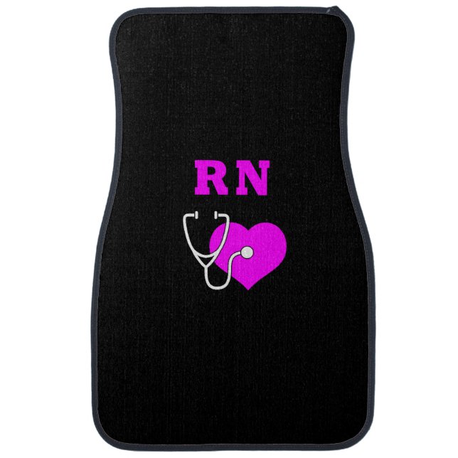 RN Nurses Care Car Mat (Front)
