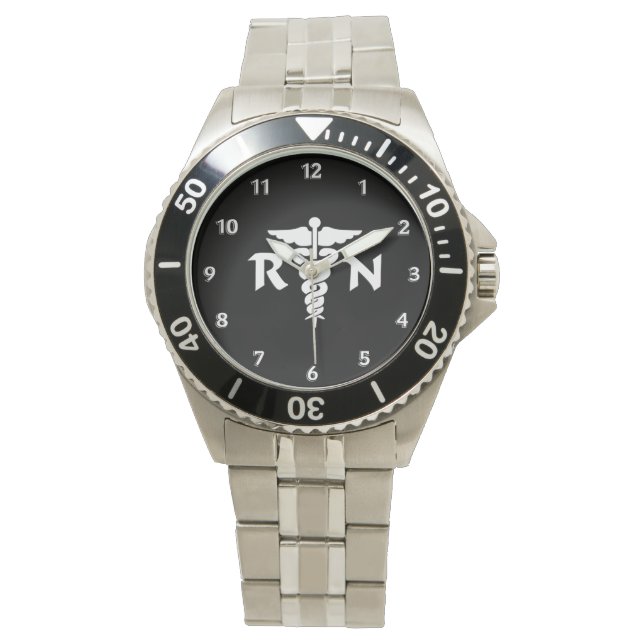 RN Nurses Medical Symbol Watch (Front)