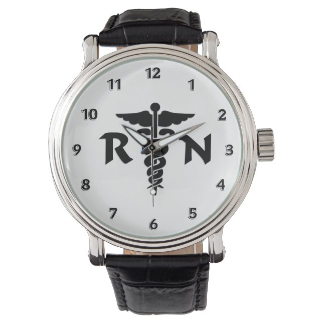 RN Nurses Medical Symbol Watch (Front)