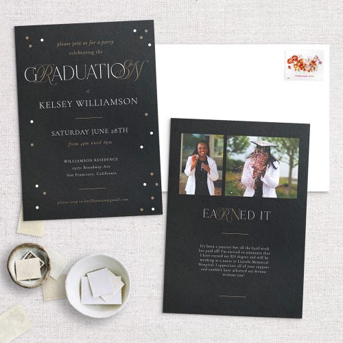 RN Nursing Degree Graduation Party Invitation