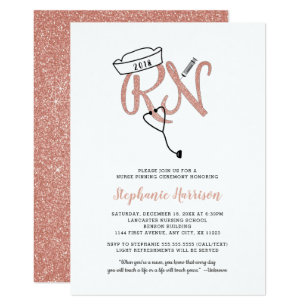 Traditional Pinning Nursing Graduation Invitations 10