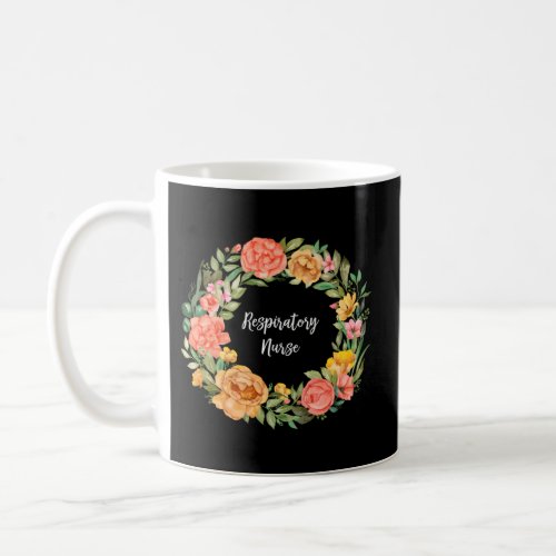 Rn Nursing Medical Professional Floral Respiratory Coffee Mug