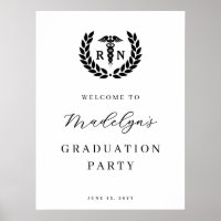 RN Nursing School Graduation Modern Welcome