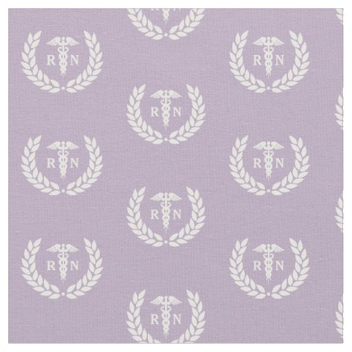 RN Nursing School Graduation Pattern Lilac Fabric