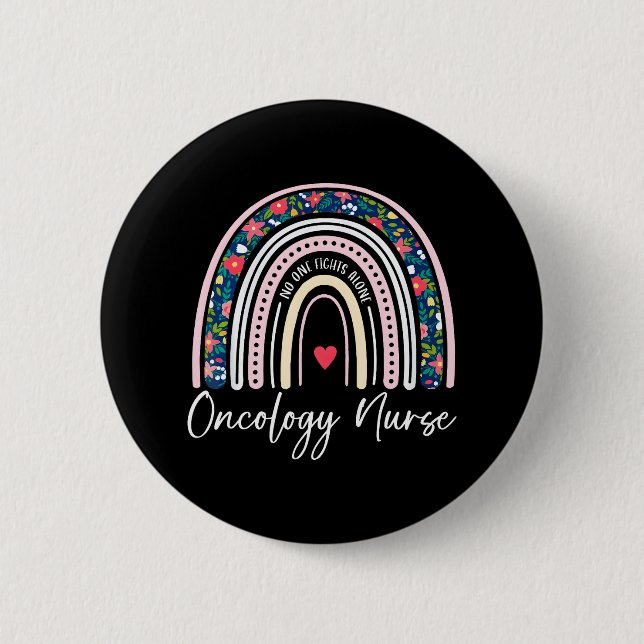 RN Oncology Nurse Cancer Oncologist Nursing Button (Front)