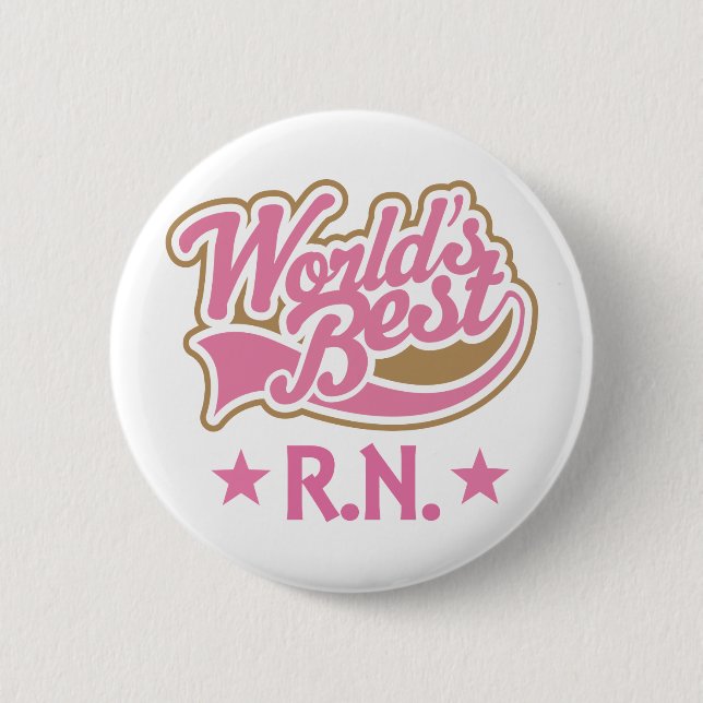 RN or Registered Nurse Gift Button (Front)