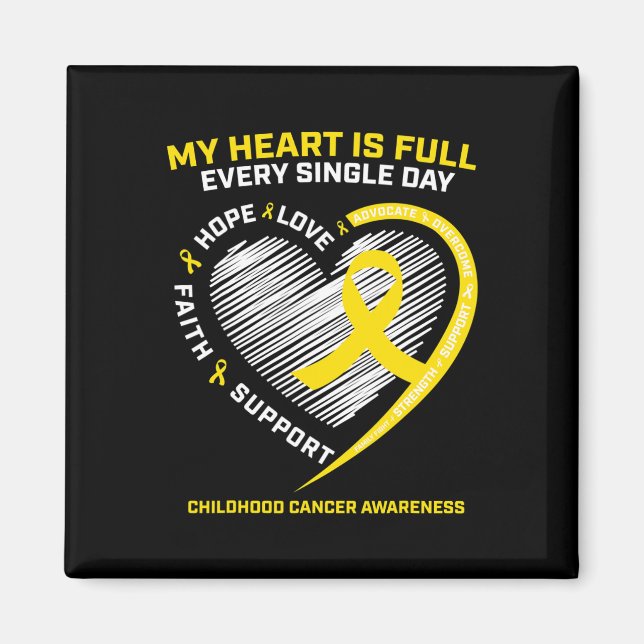 RN Pediatric Oncologist Childhood Cancer Awareness Magnet (Front)