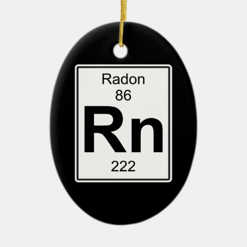Rn _ Radon Ceramic Ornament